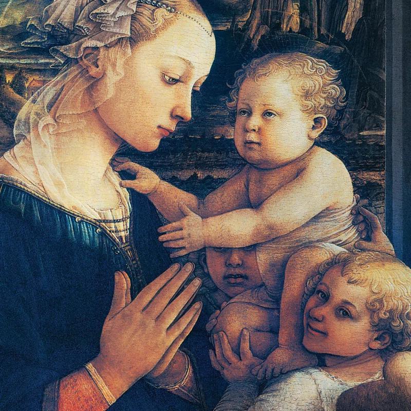 Vault W Artwork " Madonna And Child With Two Angels, 1465 " by Filippo Lippi