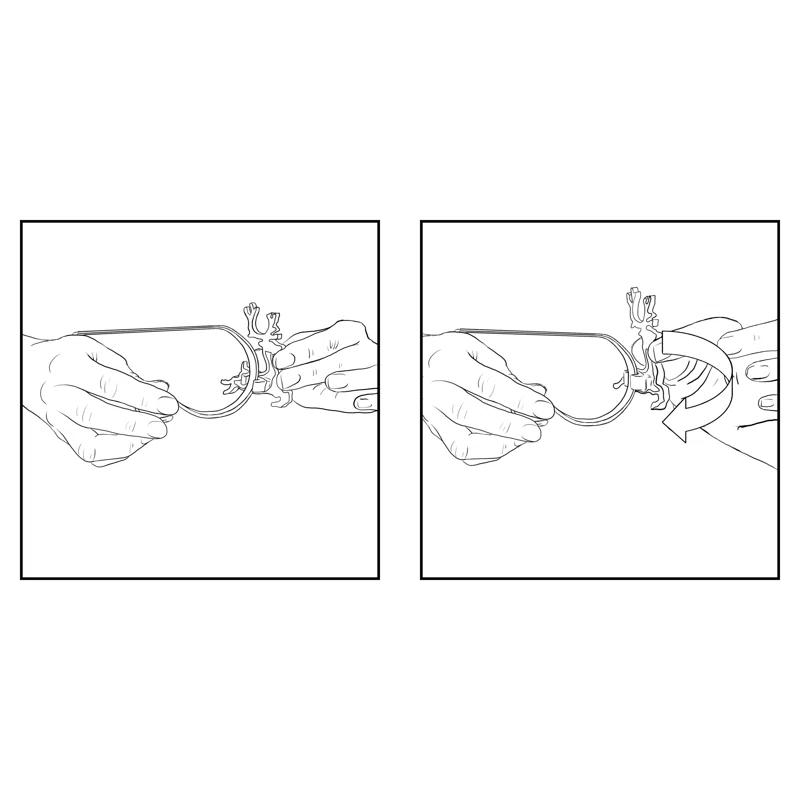 Haute Decor The Original MantleClips™ Stocking Holder (Set of 2)