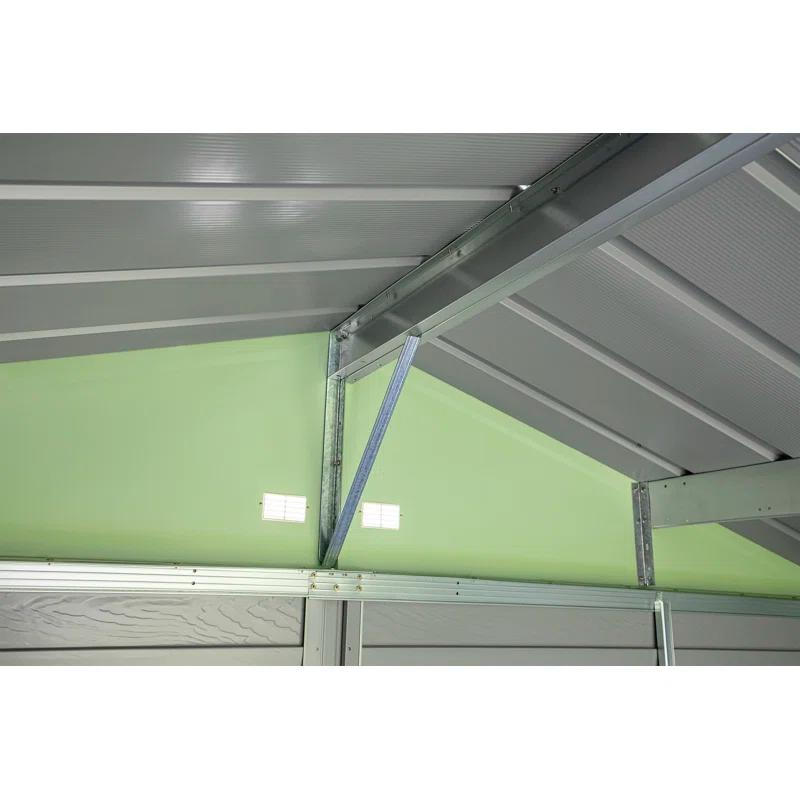 8 ft. W x 8 ft. D Galvanized Steel Storage Shed