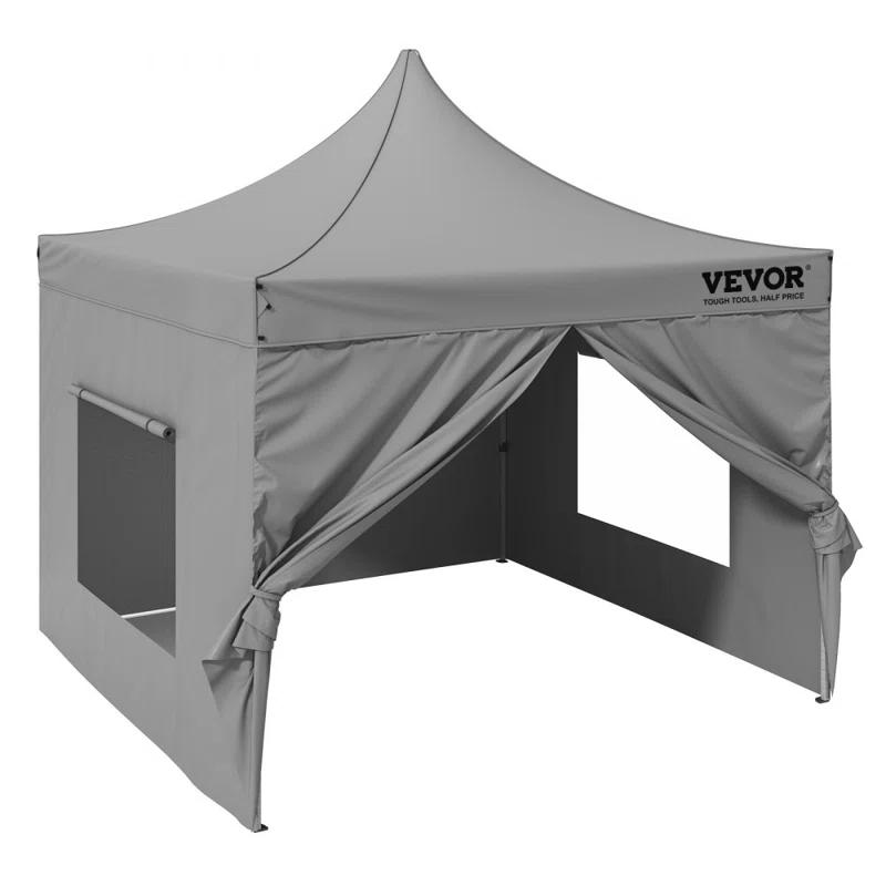 Stellweilan Tessberg 10x10 FT Pop up Canopy with Removable Sidewalls, Instant Canopies