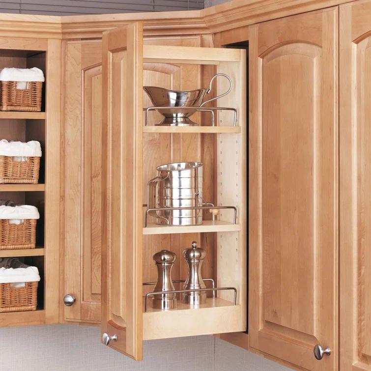 Rev-A-Shelf Rev-A-Shelf Pullout Wall Kitchen Cabinet Organizer Storage Rack