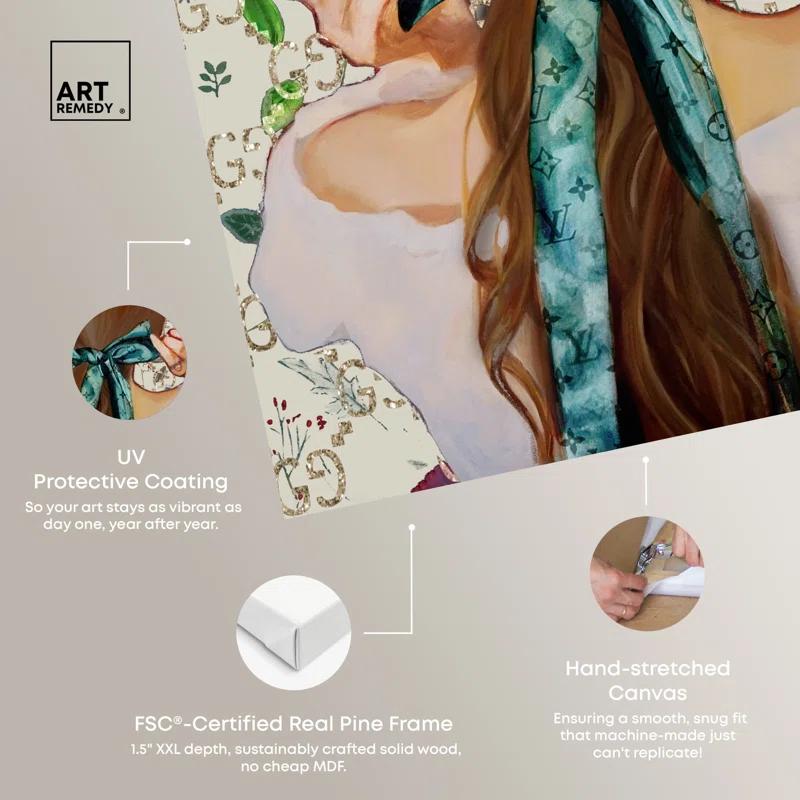 Art Remedy Dreaming of Beautiful Italy Canvas Floral Glam Art by Art Remedy
