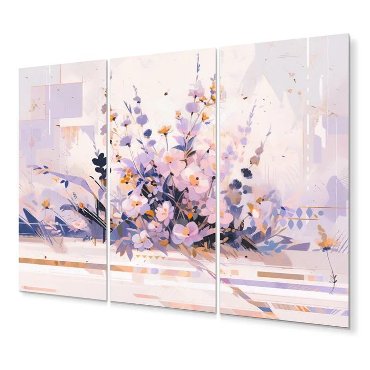 Design Art " Symmetrical Abstractions II " 3 - Pieces