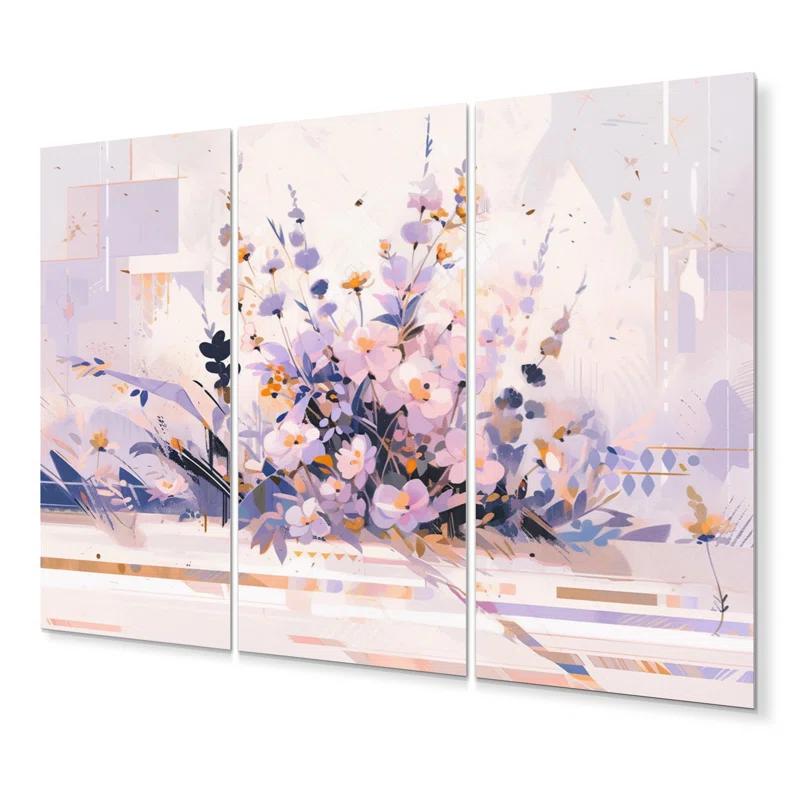 " Symmetrical Abstractions II " 3 - Pieces