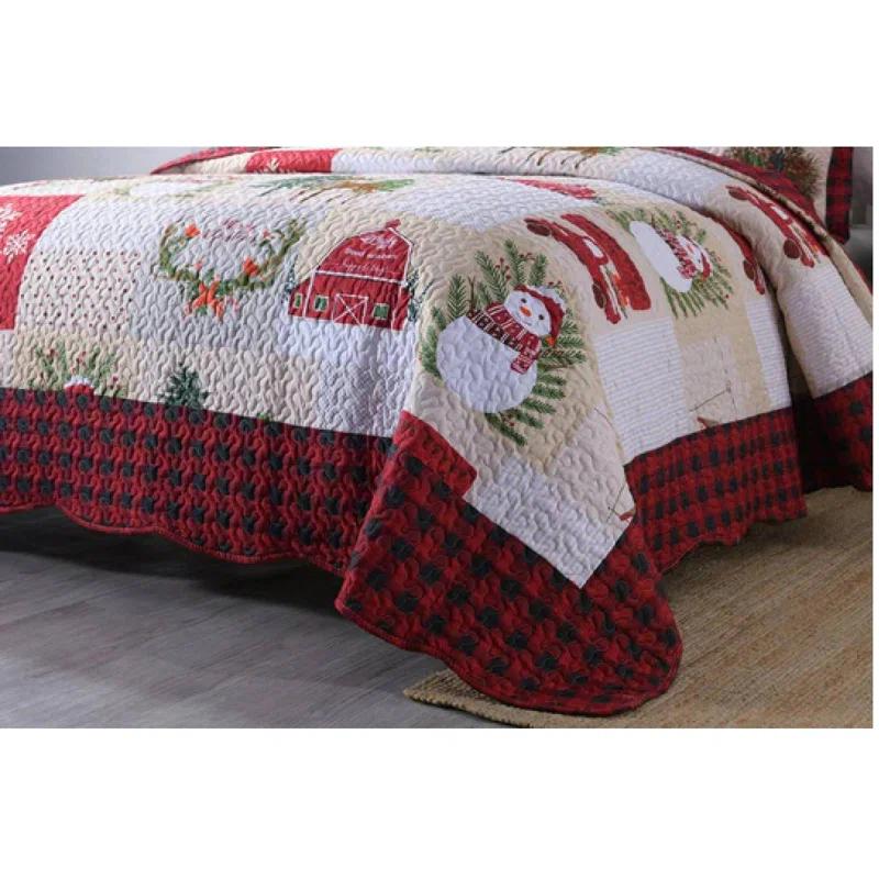 MarCielo Plaid Quilt Set