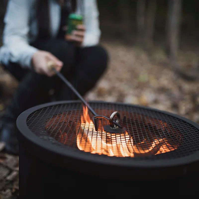 Blue Sky Outdoor Living Round Steel Wood Burning Smokeless Fire Pit