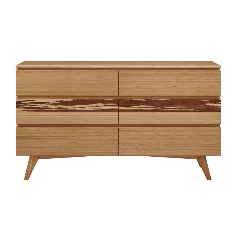 Brayden Studio® Lendella Solid Wood 64'' W 6 - Drawer Dresser
