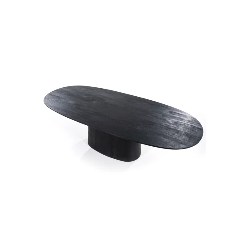 Eleonora Aron Oval Solid Wood Top Dining Table