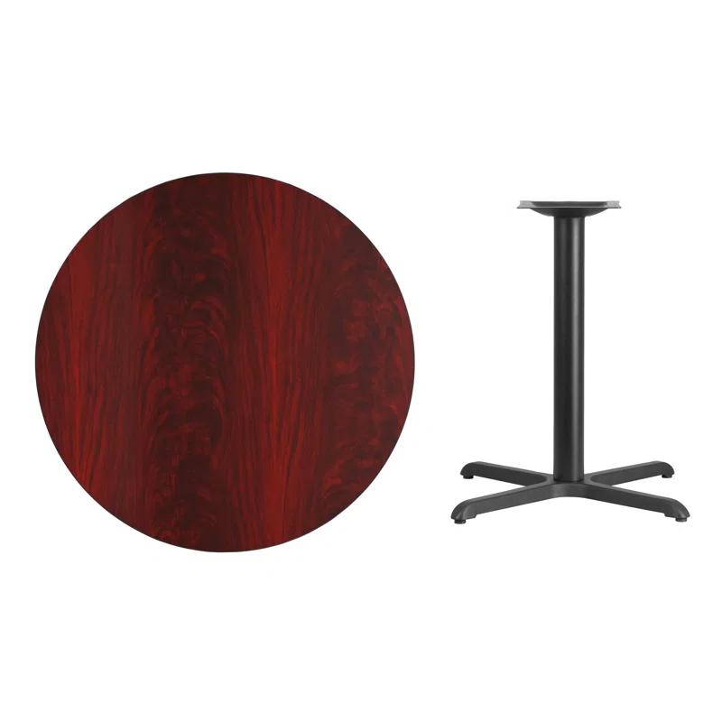 Flash Furniture Carrus Round Laminate Table Top with Height Table Base