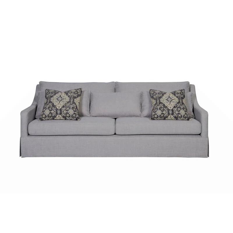 Wildon Home® Sofa With Skirt And Reversable Cushions And 2 Pillows