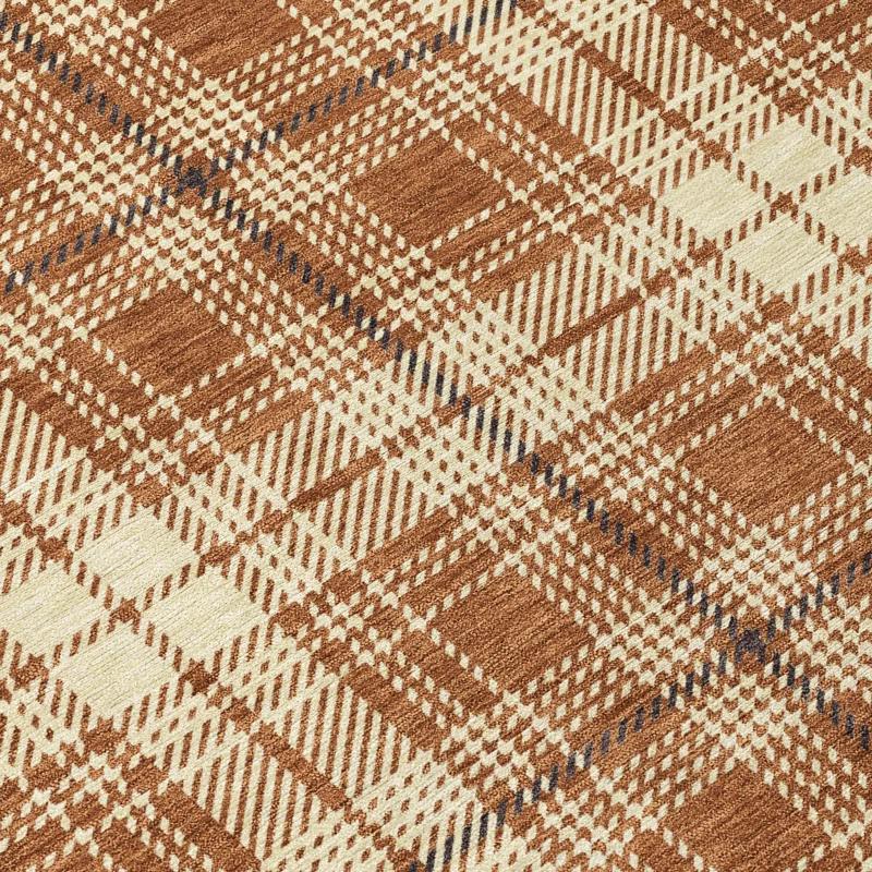 Machine Washable Indoor/Outdoor Chayden ACN993 Paprika 1'8" x 2'6" Rug