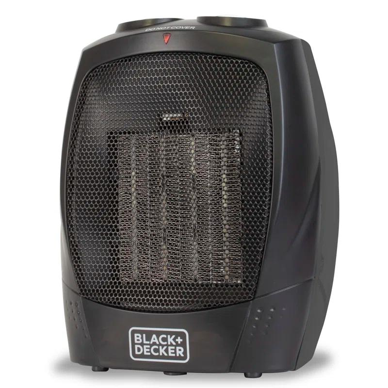 BLACK+DECKER Personal 1500 Watt Electric Fan Compact Heater with Manual Control