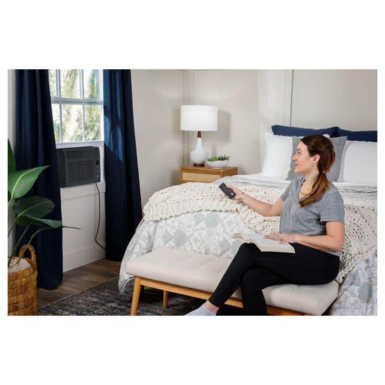 GE Appliances GE 6,000 BTU Electronic Window Air Conditioner For Small Rooms Up To 250 Sq Ft., Black