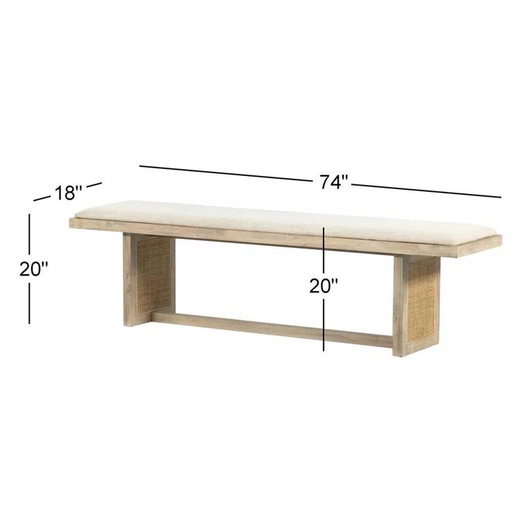 Margot Dining Bench - Black