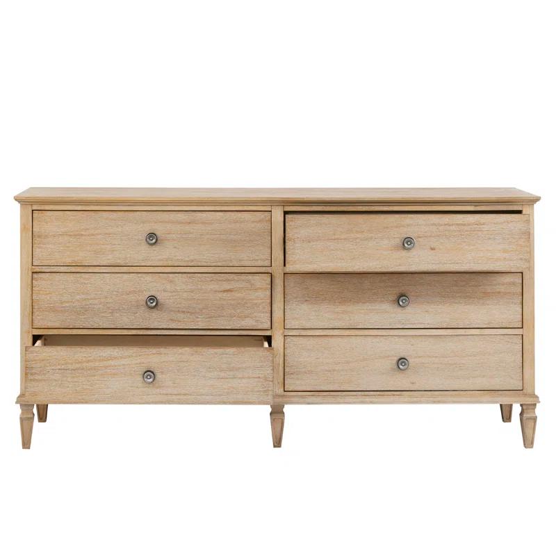 Birch Lane™ Garland 6-Drawer Double Wide Wood Dresser