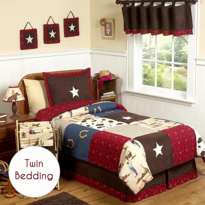 Wild West Cowboy Pillow Shams - 2 Pack Set (Set of 2)