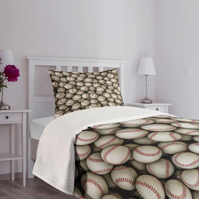 Ambesonne Ambesonne Sports Bedspread Baseball Sport Emblem