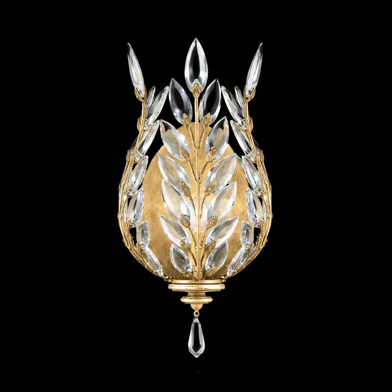 Fine Art Handcrafted Lighting Crystal Laurel 17" Sconce