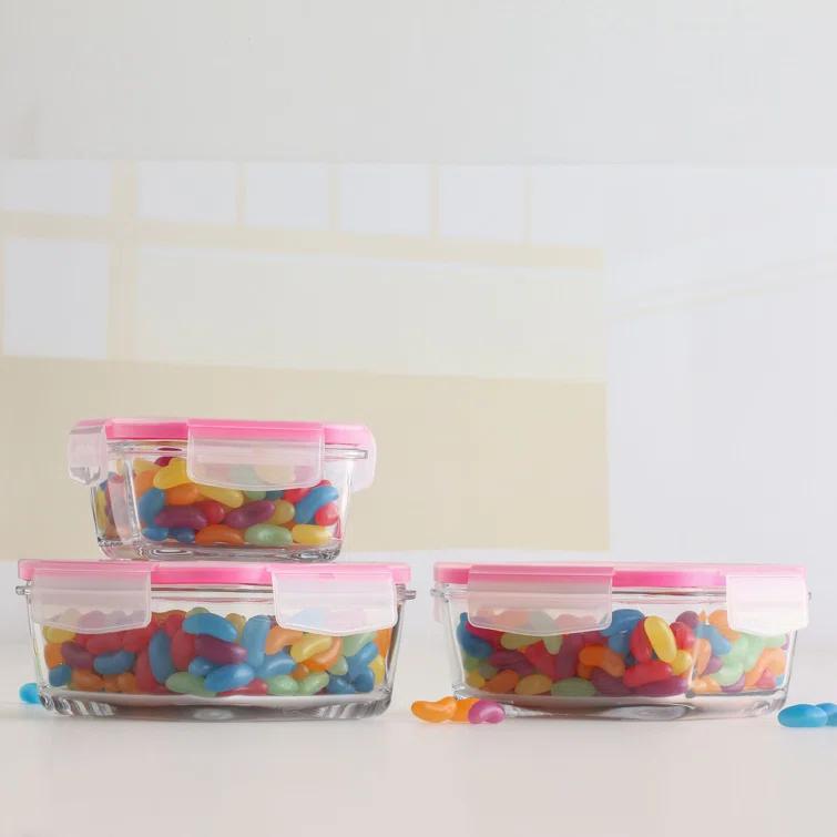 LAV Fresco Glass Food Storage - Set of 3 Containers and 3 Lids