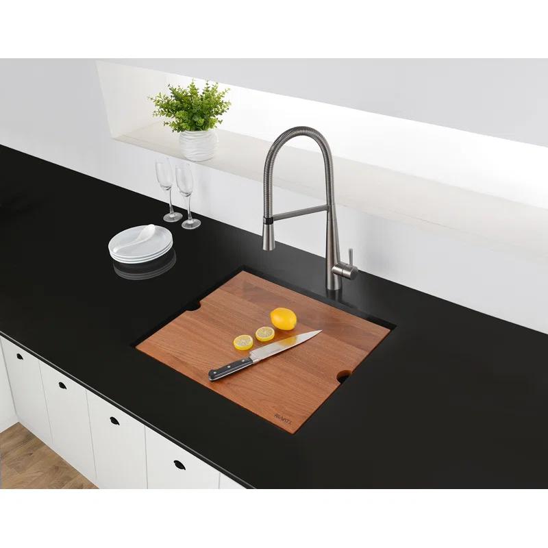 Ruvati RVH8308 Ruvati Workstation Undermount 16 Gauge Stainless Steel Kitchen Sink Single Bowl