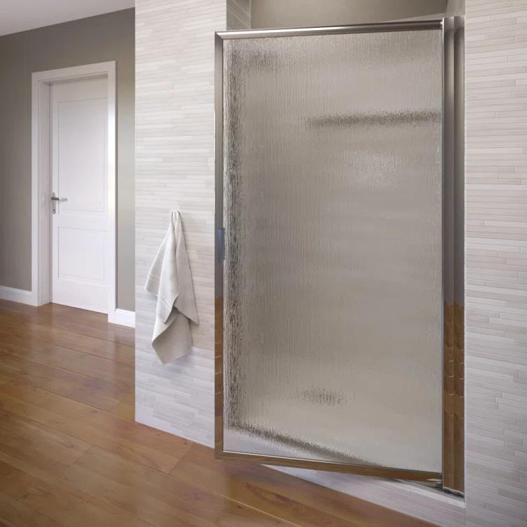 Basco Sopora 24.5" x 67" Pivot Framed Shower Door SOPN00A2467RNSV