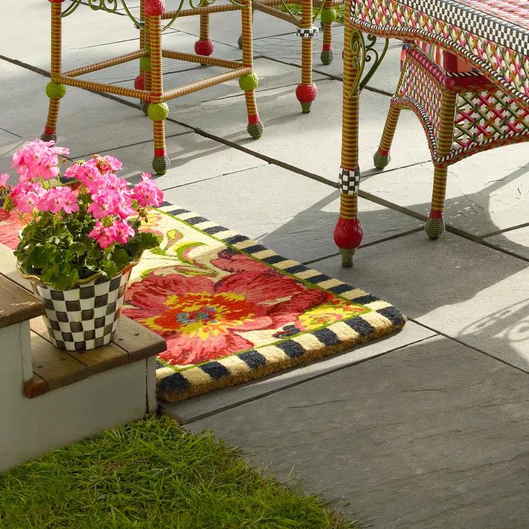 MacKenzie-Childs Flower Market Double Door Entrance Mat