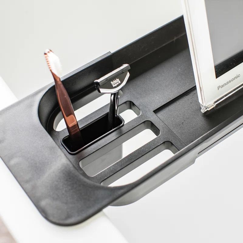 Yamazaki Home Tower Yamazaki Home Expandable Bathtub Caddy - Bathroom Tray Table Holder, 1.77" Height