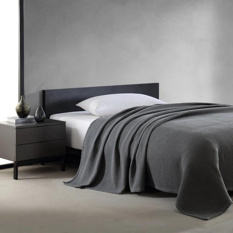 Vera Wang Vera Wang Waffleweave Cotton Blanket
