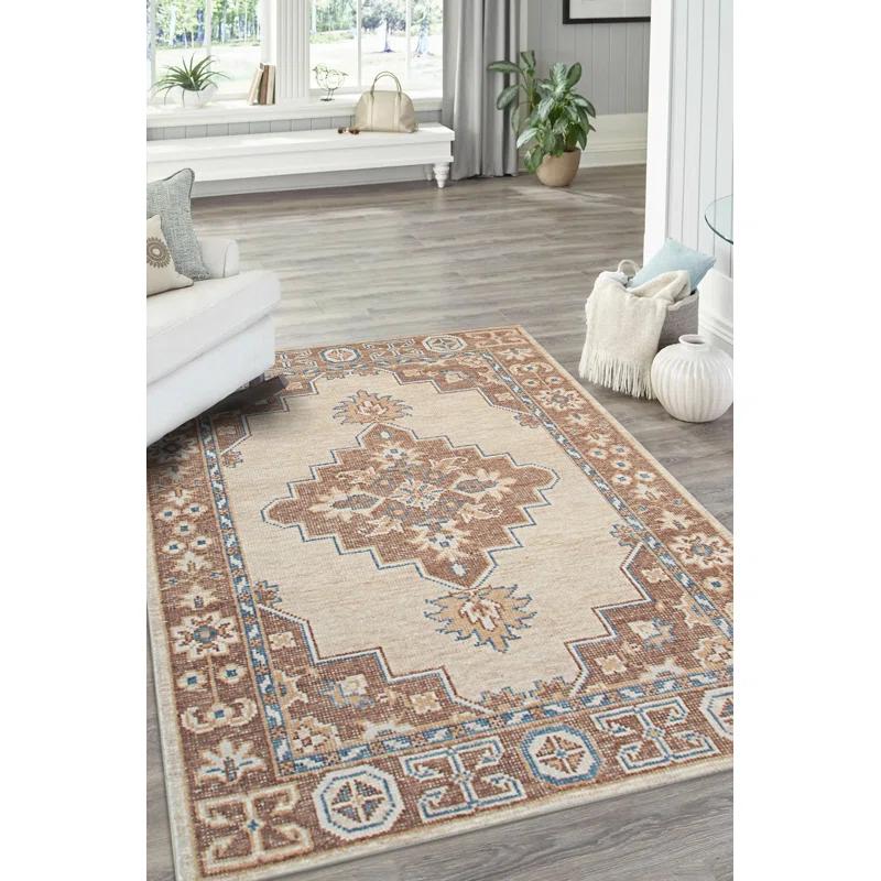 Bungalow Rose Exquisite Kiran Hand Knotted Wool Rug