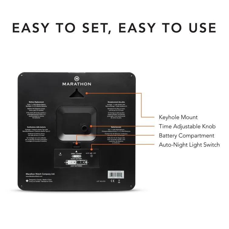 Marathon Watch Company Wall Clock