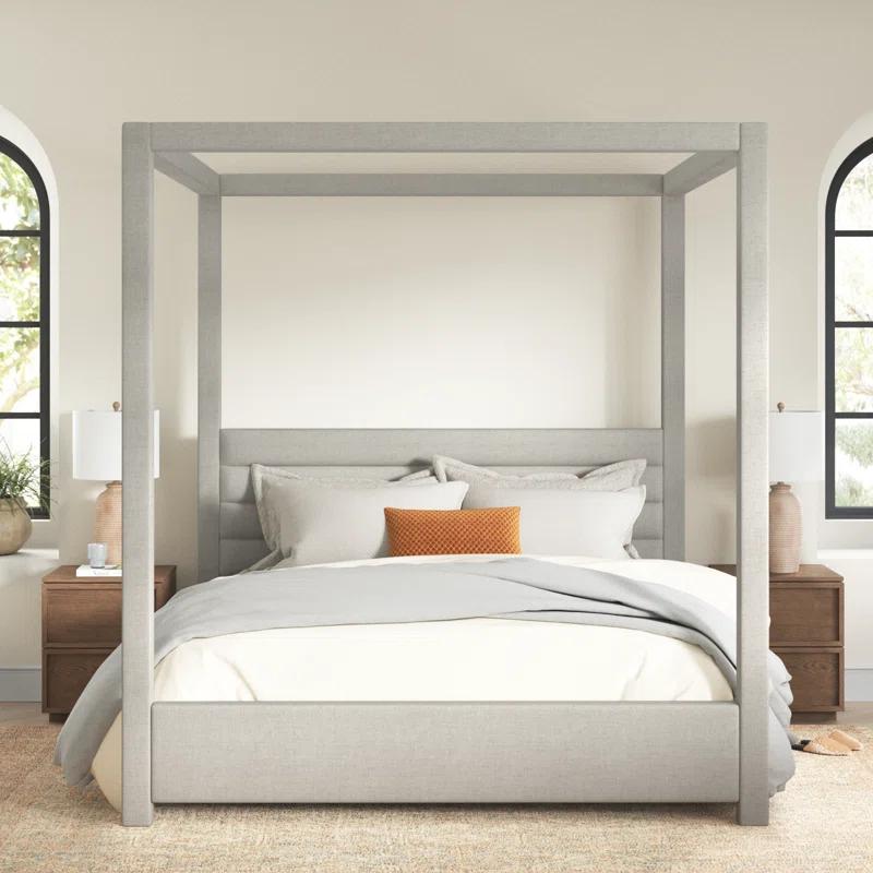 Herma Upholstered Canopy Bed
