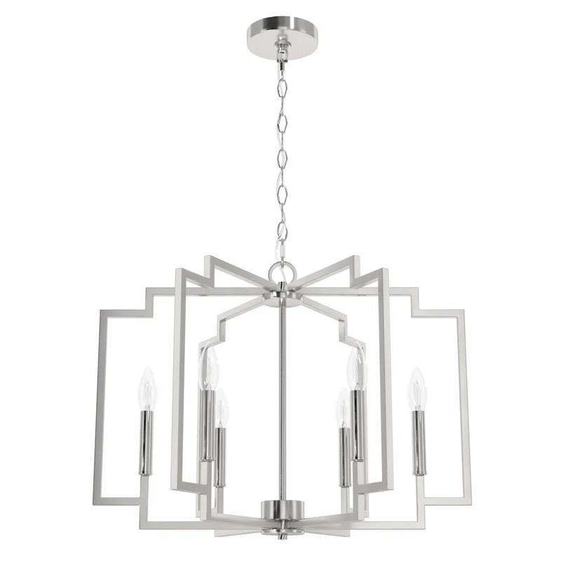 Hunter Fan Hunter 30 Inch Zoanne 6 Light Chandelier Ceiling Light Fixture