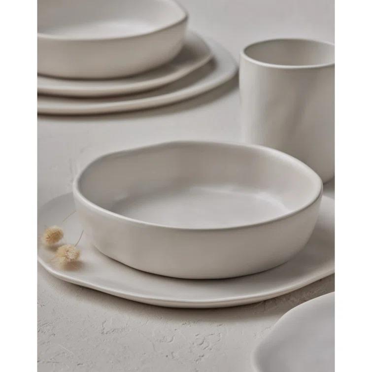 Stone by Mercer Project Hekonda 16-Piece Dinnerware Set Stoneware