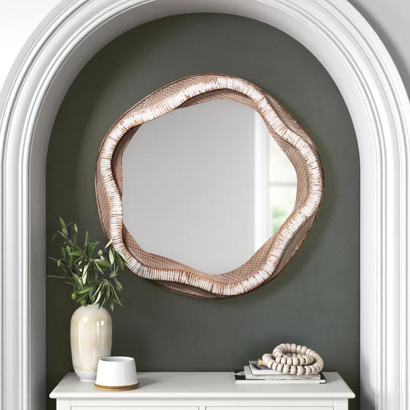 Joss & Main Janis Engineered Wood Flat Wall Mirror