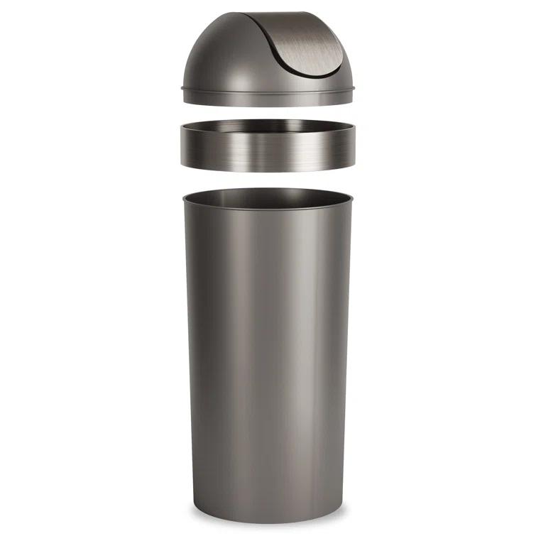Umbra Venti Plastic Swing Top Kitchen Trash Can - 16 Gallons