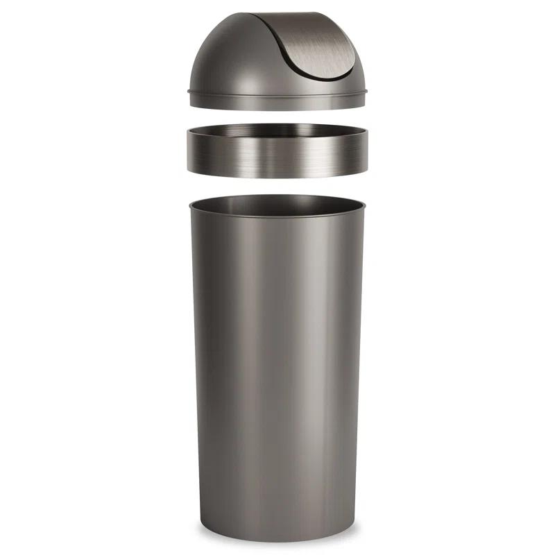 Umbra Venti Plastic Swing Top Trash Can - 16 Gallons