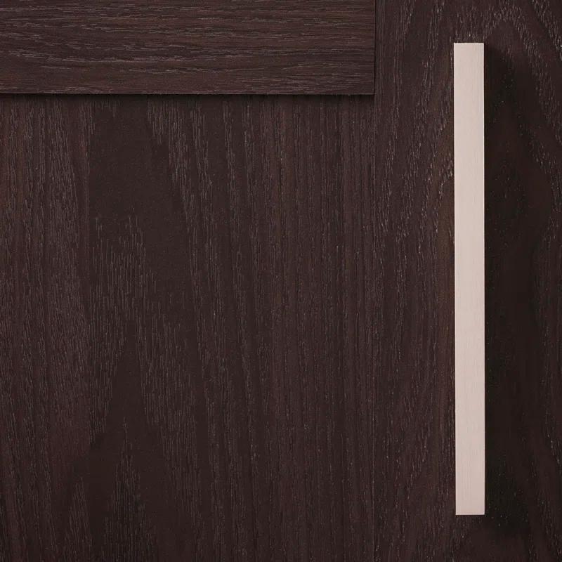 Hickory Hardware Streamline Collection Rectangular Pull - 6-5/16" Center to Center Cabinet Pull Toasted Nickel - Contemporary Hardware for Drawers & Cabinets