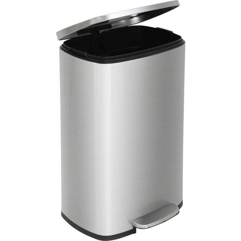 FDW Steel Step On Trash Can - 13 Gallons