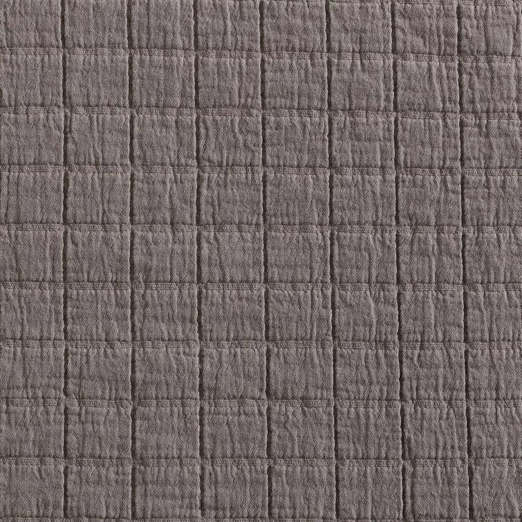 Essential Garment Washed Solid Reversible Cotton Coverlet