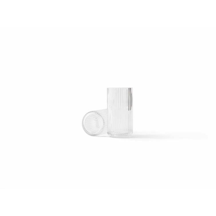 Elegant White Porcelain Fluted Table Vase