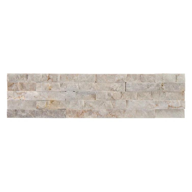 Cruz Bay Studio Slender Strip 3in.x12in. Split Face Marble Wall Tile