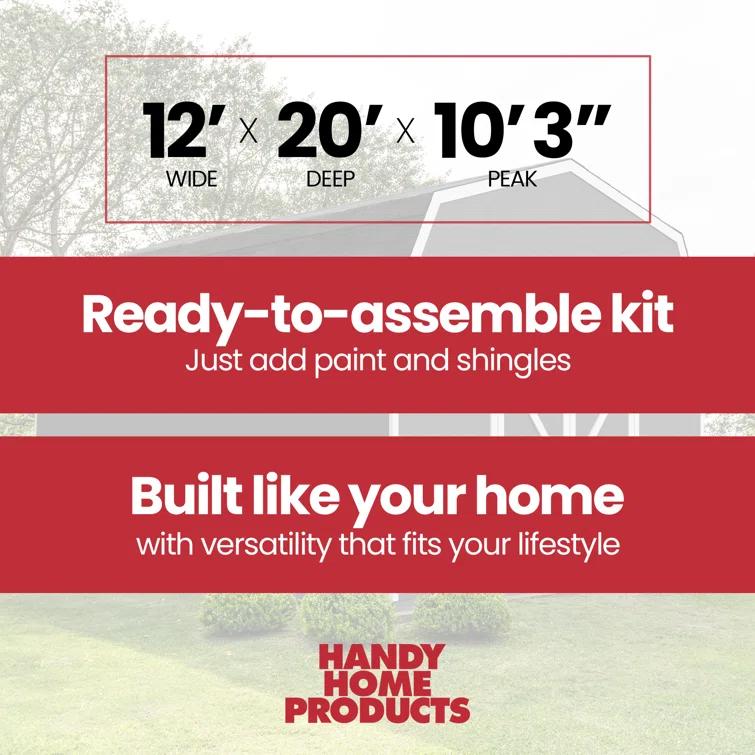 Handy Home Hudson Wood Storage Shed