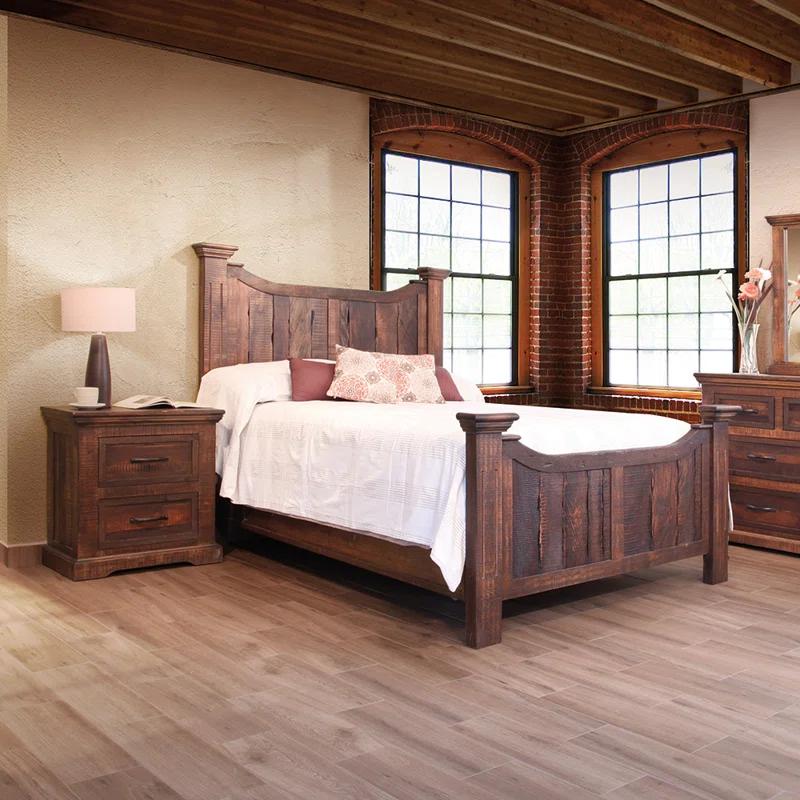 The Twillery Co.® Alianna Solid Wood Panel Bed
