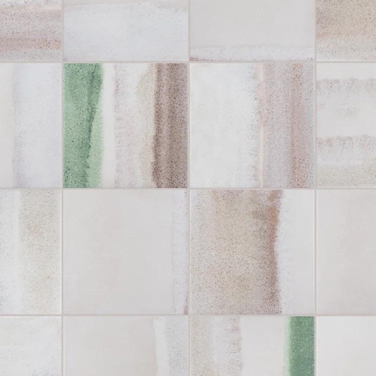 Matter Canvas 6" x 6" Porcelain Stone Look Floor and Wall Tile