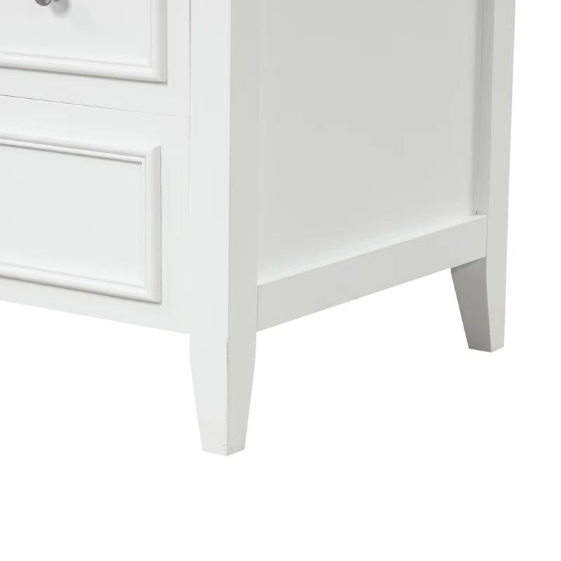 Tryimagine 30" Bathroom Vanity With Sink, Bathroom Vanity Cabinet With Three Drawers And Door, Solid Wood And MDF
