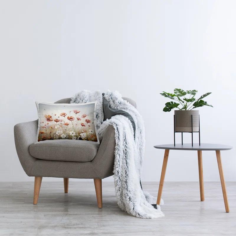 Stupell Industries Mixed Poppies Meadow Decorative Printed Throw Pillow by Ramona Murdock