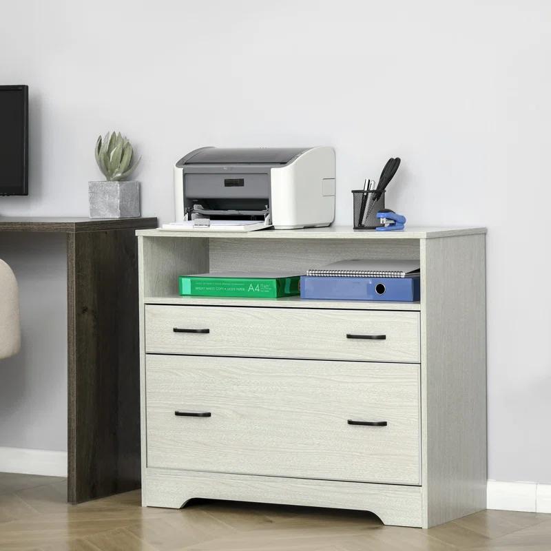 Vinsetto 33.5'' Wide 2 -Drawer File Cabinet
