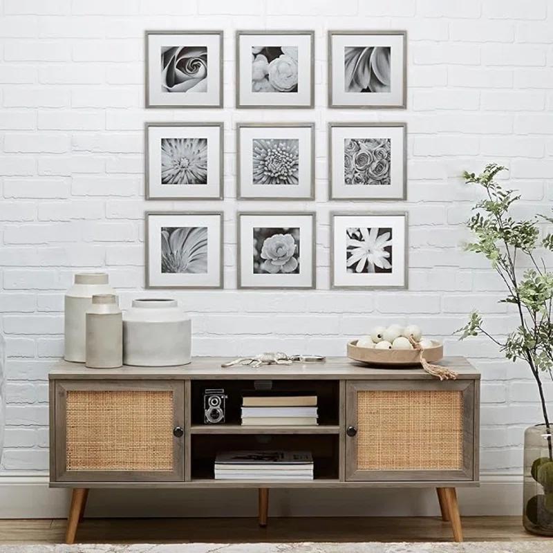 Gallery Perfect Gallery Perfect 12" x 12" Wall Mount Matted Picture Frame - (Set of 9)