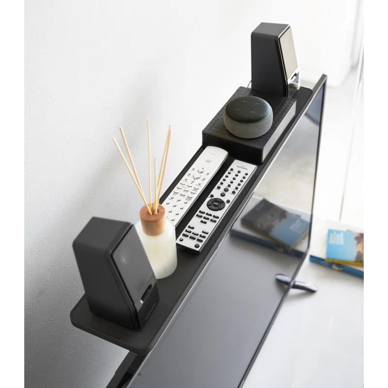 Yamazaki Home Yamazaki Home Tv Shelf, Screen Mount Remote Rack Accessory Stand, Steel