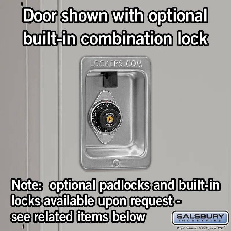 Salsbury Industries Metal 2 - Tier 36'' with Padlock